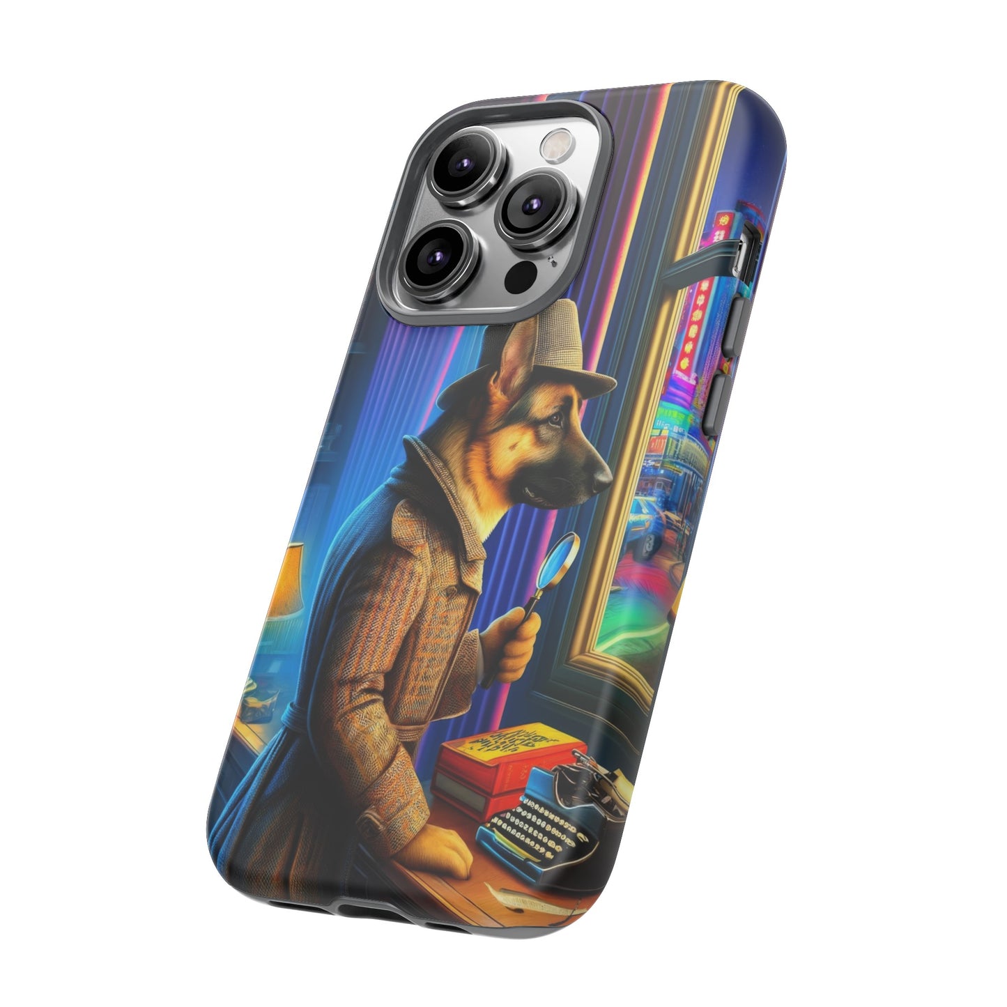 German Shepherd Detective Phone Case