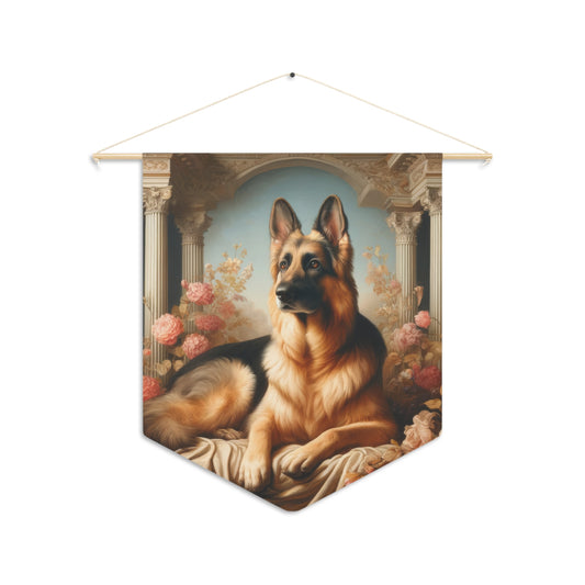 Neo-classical German Shepherd Pennant