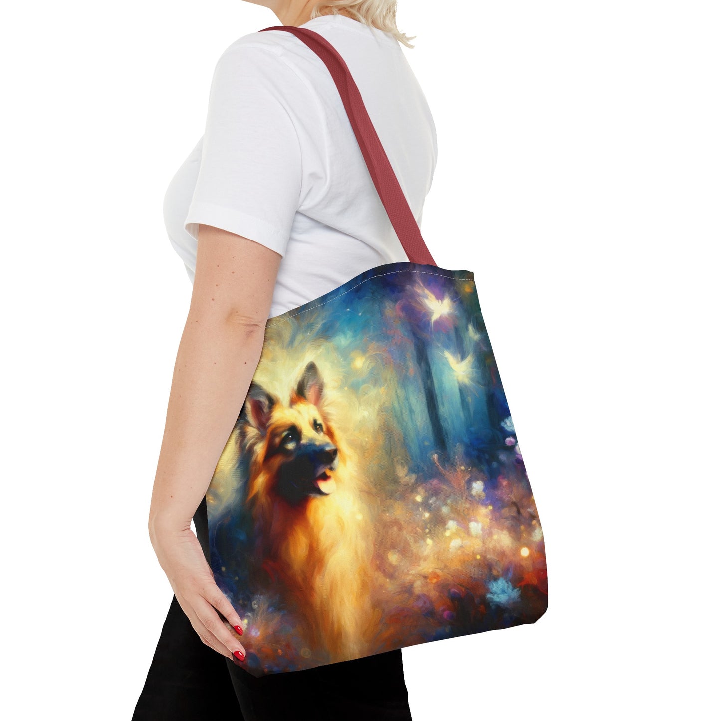 Fairy tale and impressionism German Shepherd Tote Bag