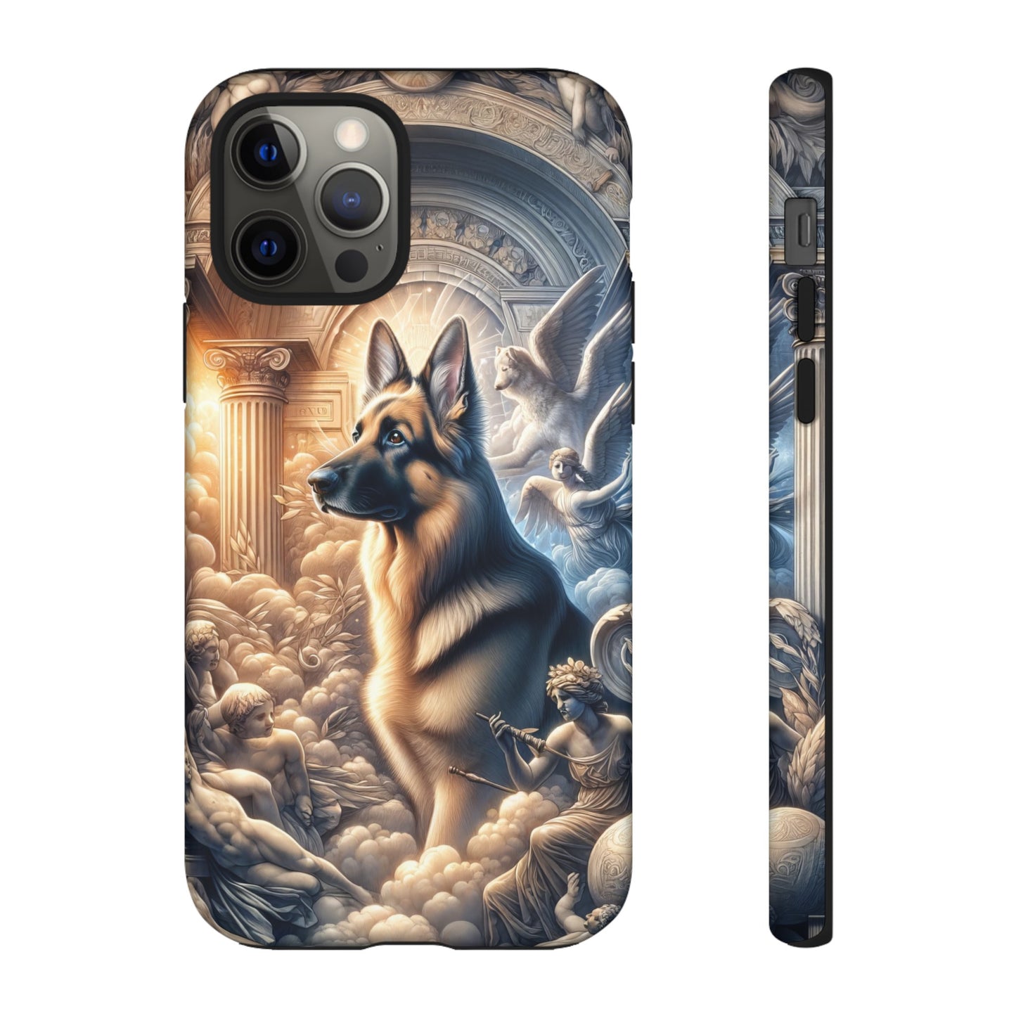 Neo-classicism and dreamy fantasy German Shepherd Phone Case