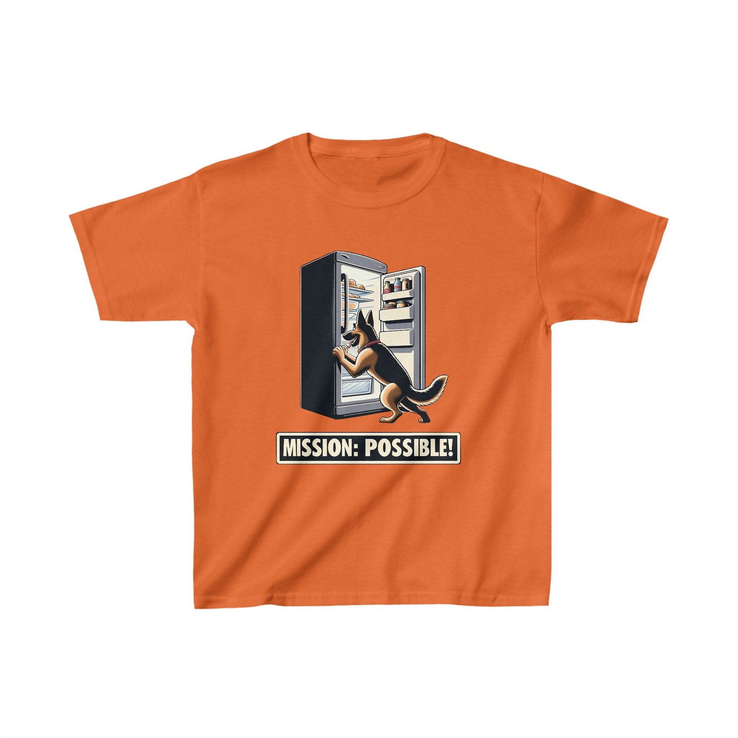 Mission Possible Kids Size T-Shirt (Multi colors) (German Shepherd)