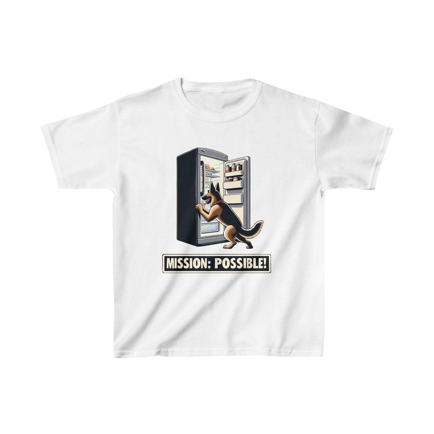 Mission Possible Kids Size T-Shirt (Multi colors) (German Shepherd)