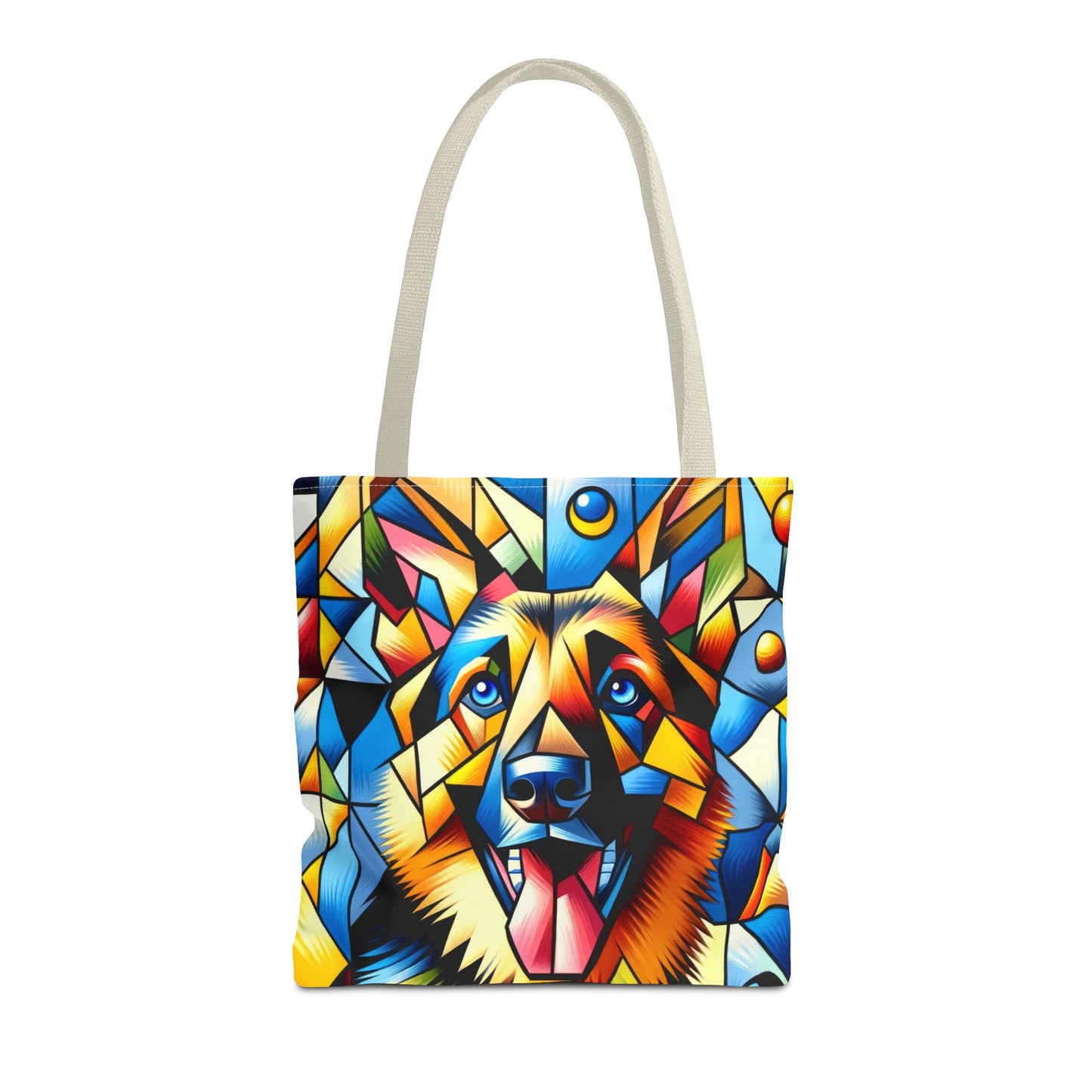 German Shepherd in Cubism Tote Bag