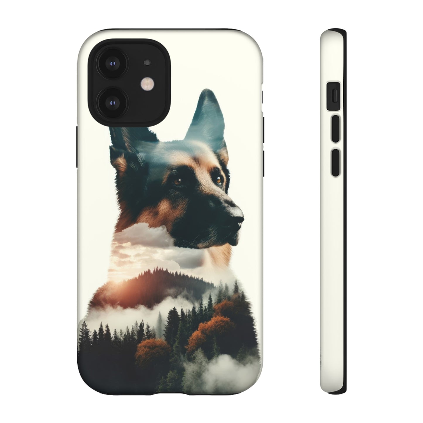 Romanticism and double exposure German Shepherd Phone Case