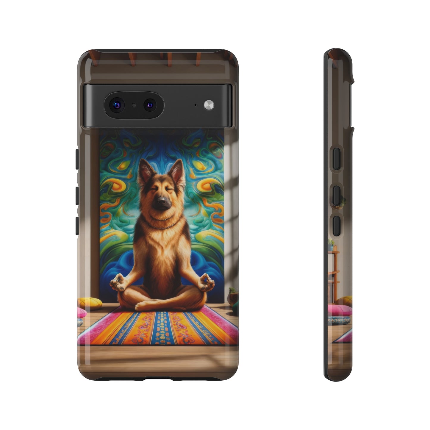 German Shepherd Meditating Phone Case