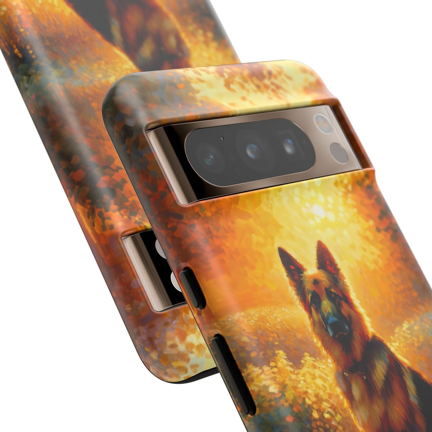 Golden hour and neo-impressionism German Shepherd Phone Case