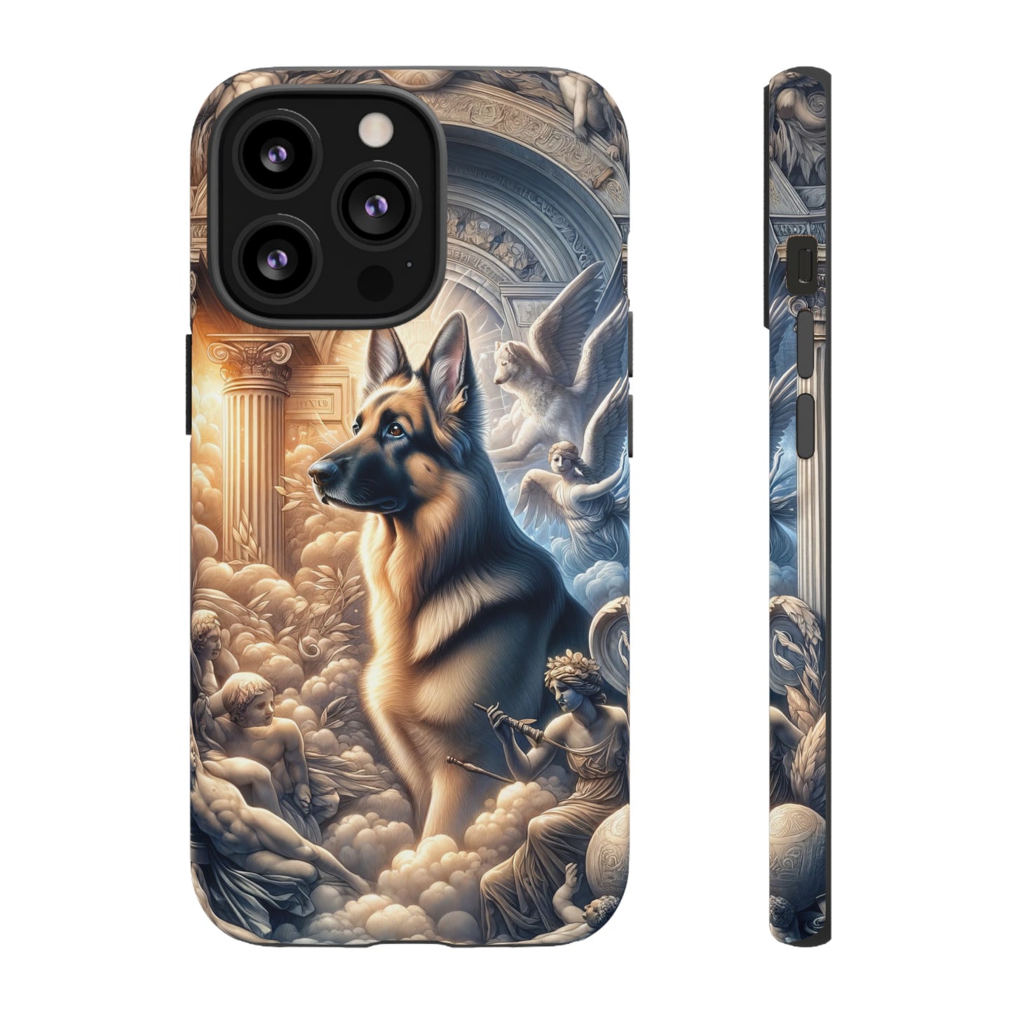 Neo-classicism and dreamy fantasy German Shepherd Phone Case