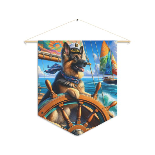 German Shepherd Boat Pennant