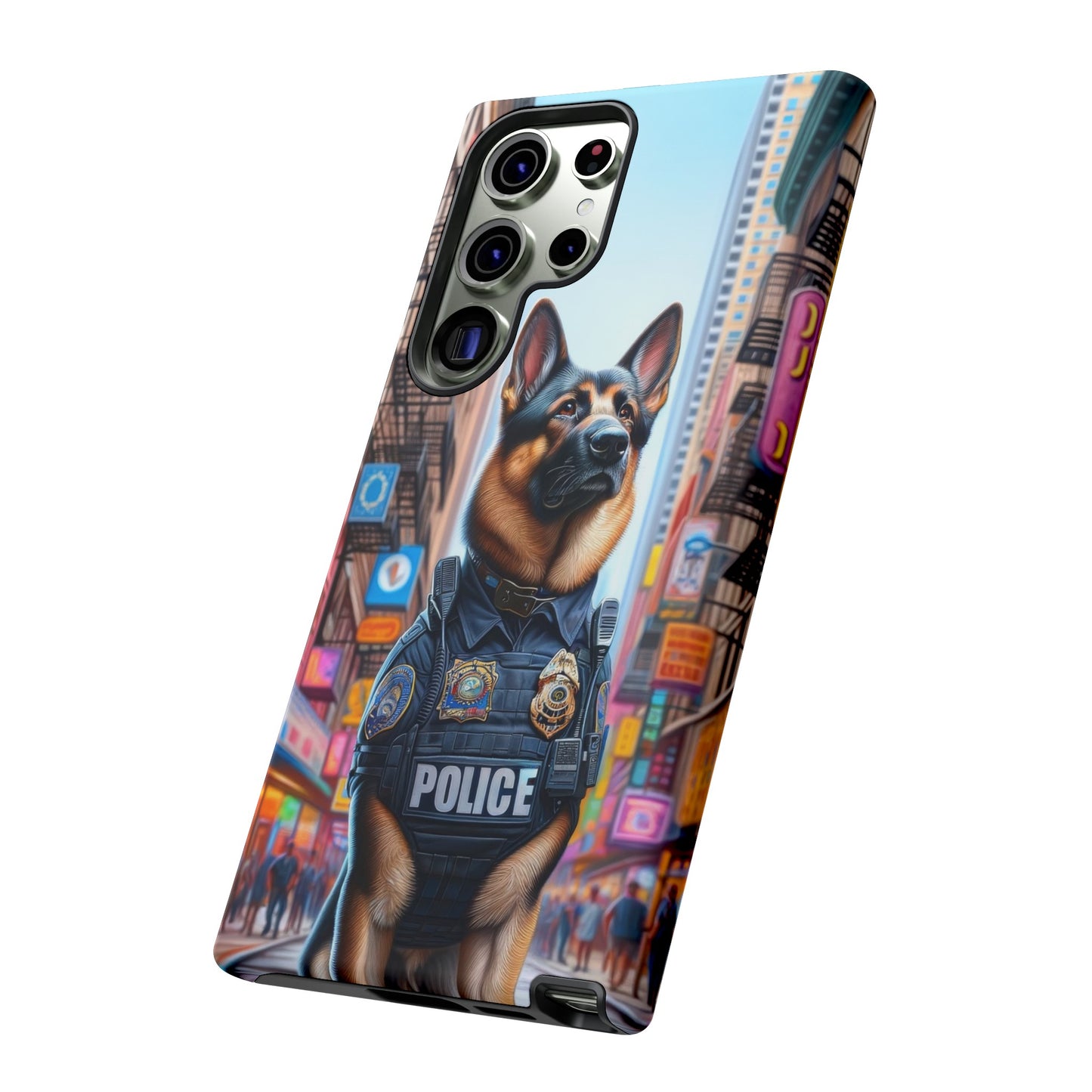 German Shepherd Police Officer Phone Case