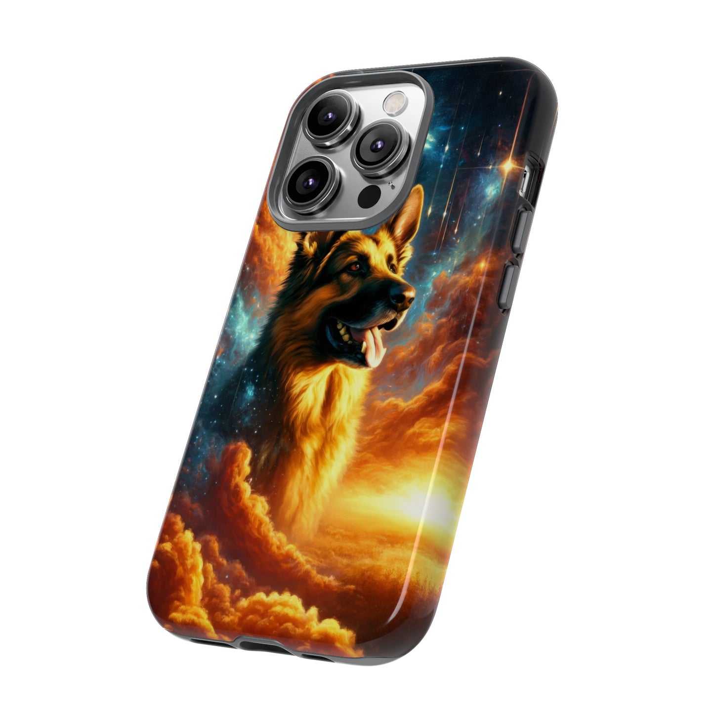 Sci-fi and stars-themed German Shepherd Phone Case