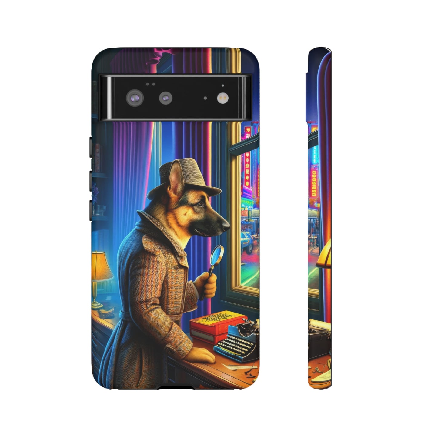 German Shepherd Detective Phone Case