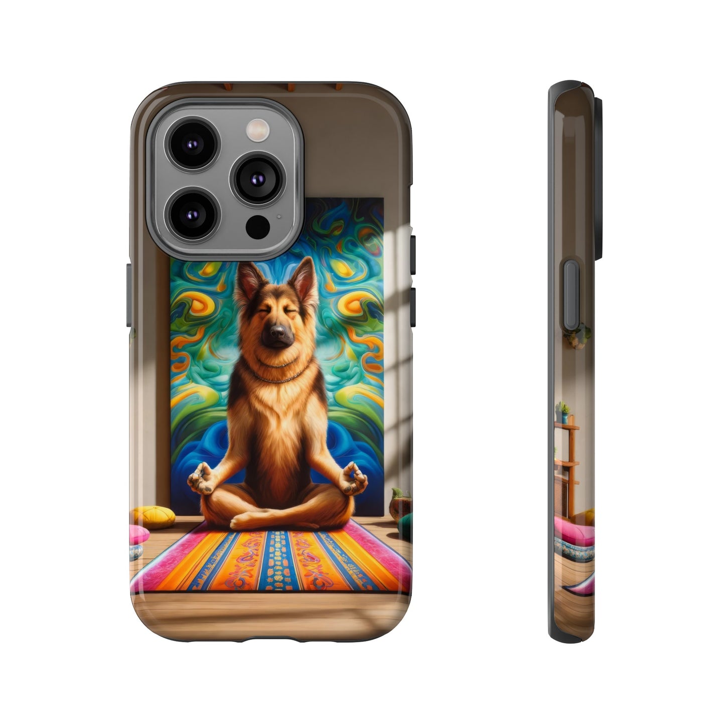 German Shepherd Meditating Phone Case