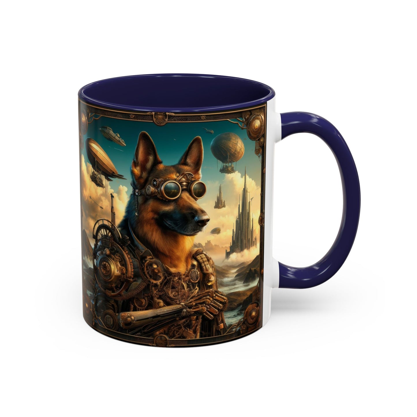 Steampunk Fantasy German Shepherd Coffee Mug