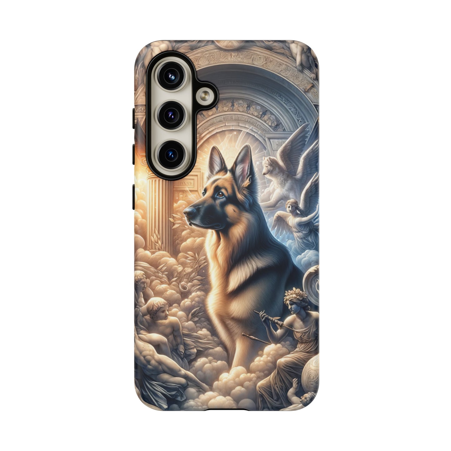 Neo-classicism and dreamy fantasy German Shepherd Phone Case