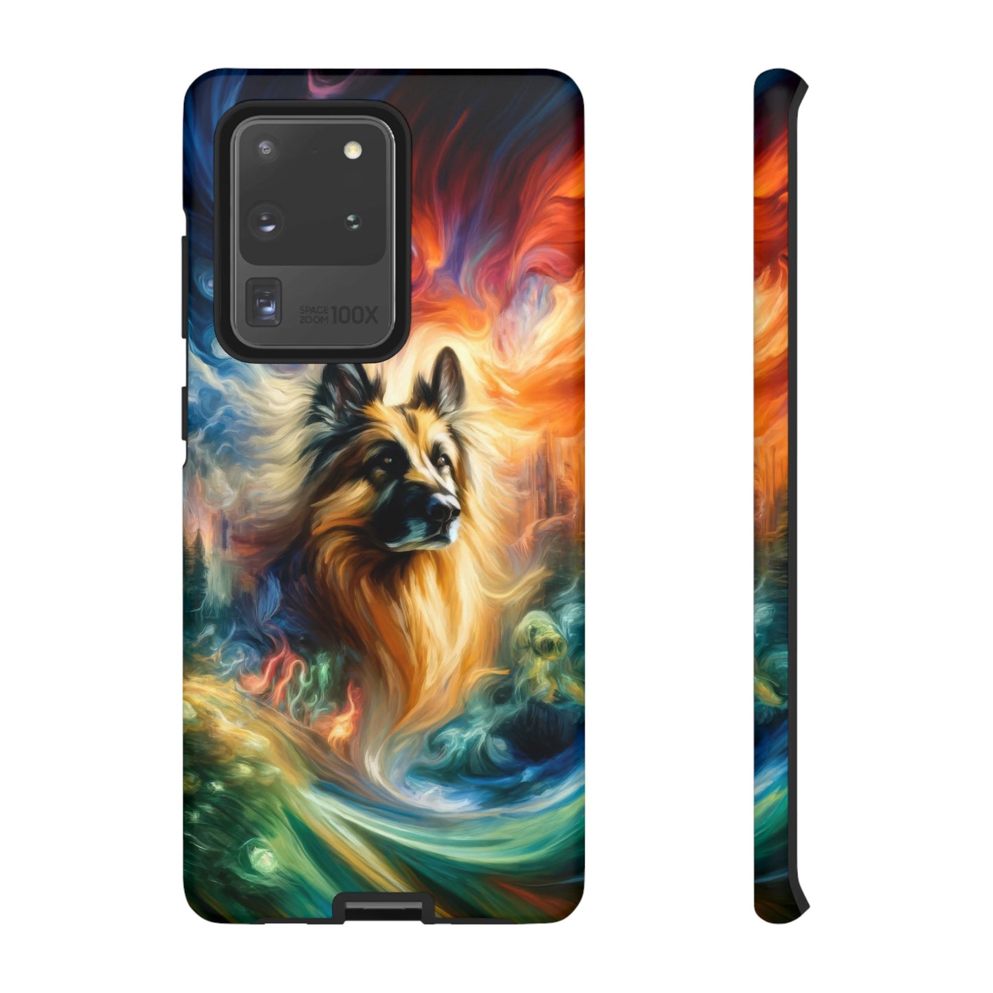 Expressionism and fantasy German Shepherd Phone Case