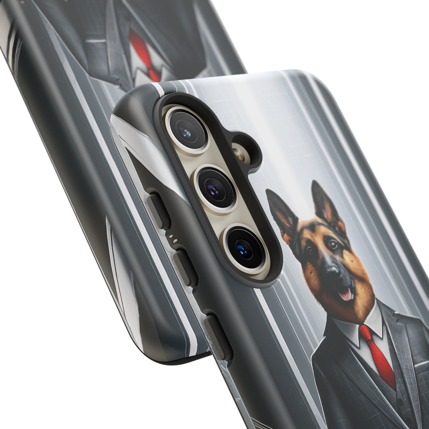 German Shepherd Wearing a Business Suit Phone Case