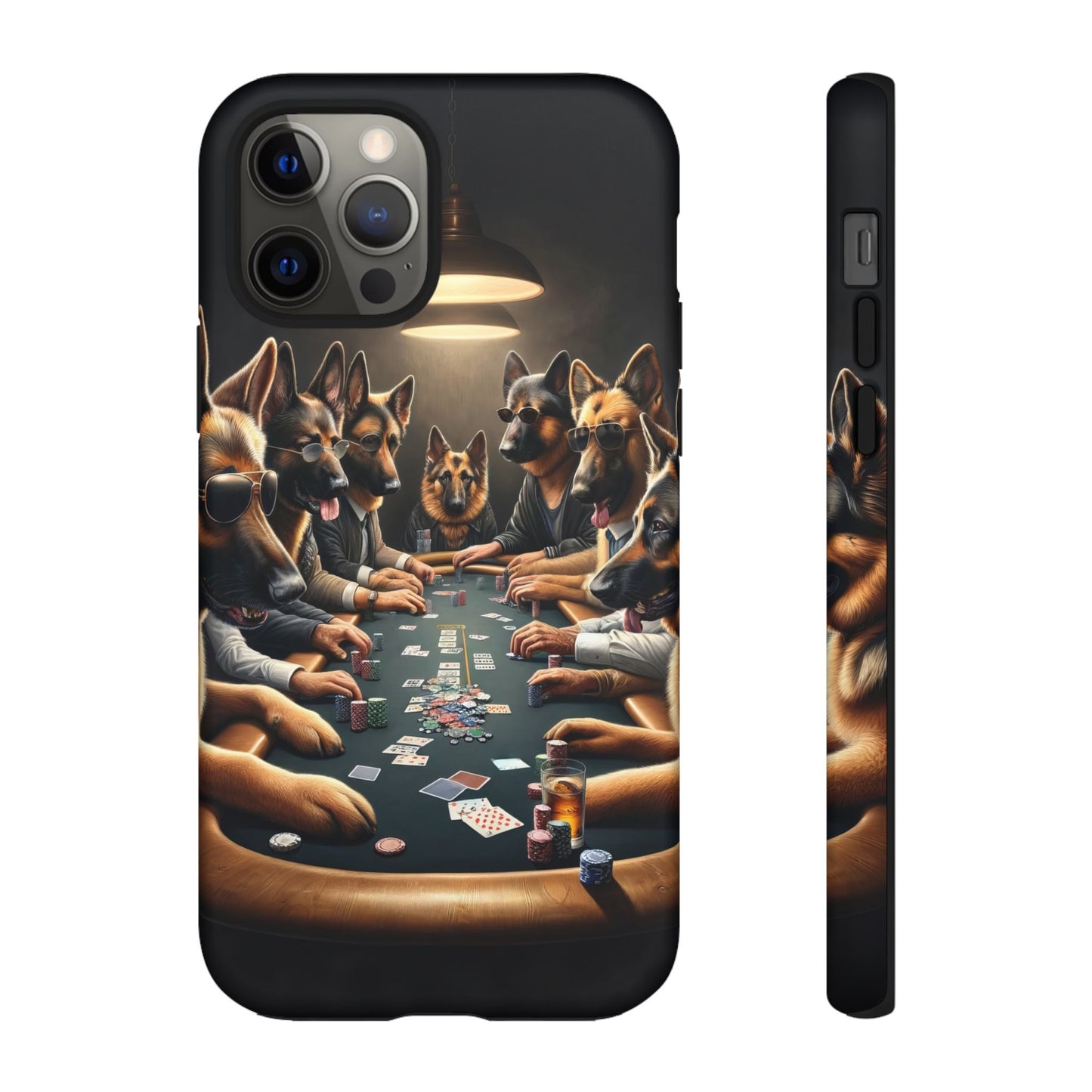 German Shepherds Playing Poker Tough Phone Case