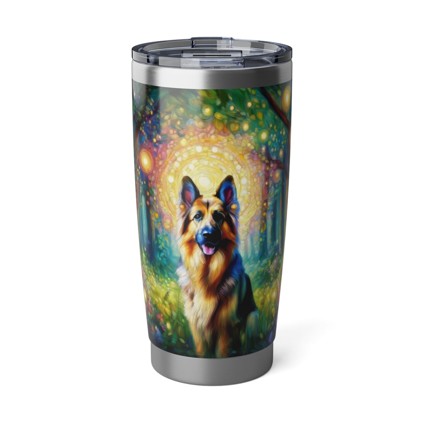 Neo-impressionism and fairy tale German Shepherd 20oz Tumbler
