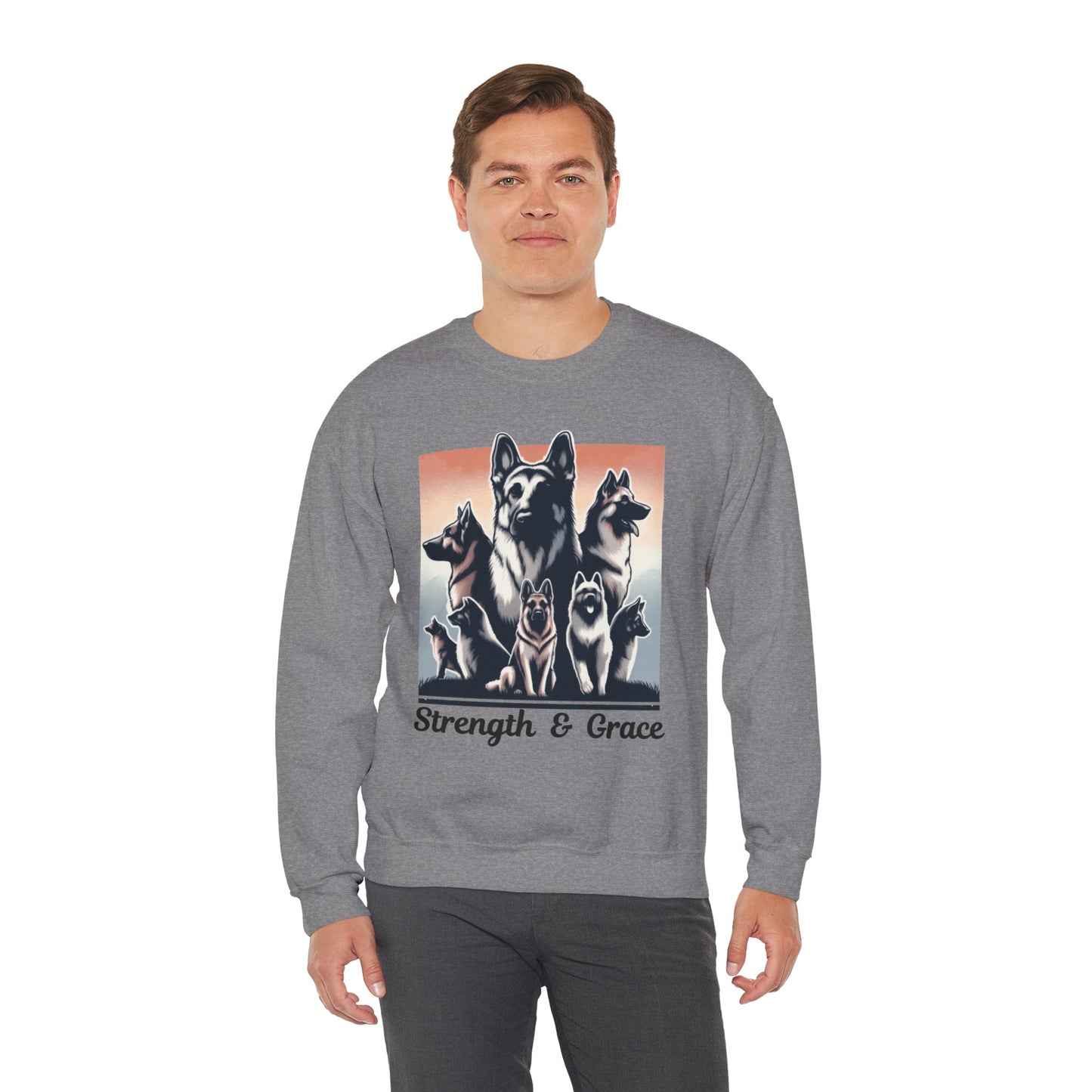 Strength And Grace Sweatshirt (10 colors) (German Shepherd)