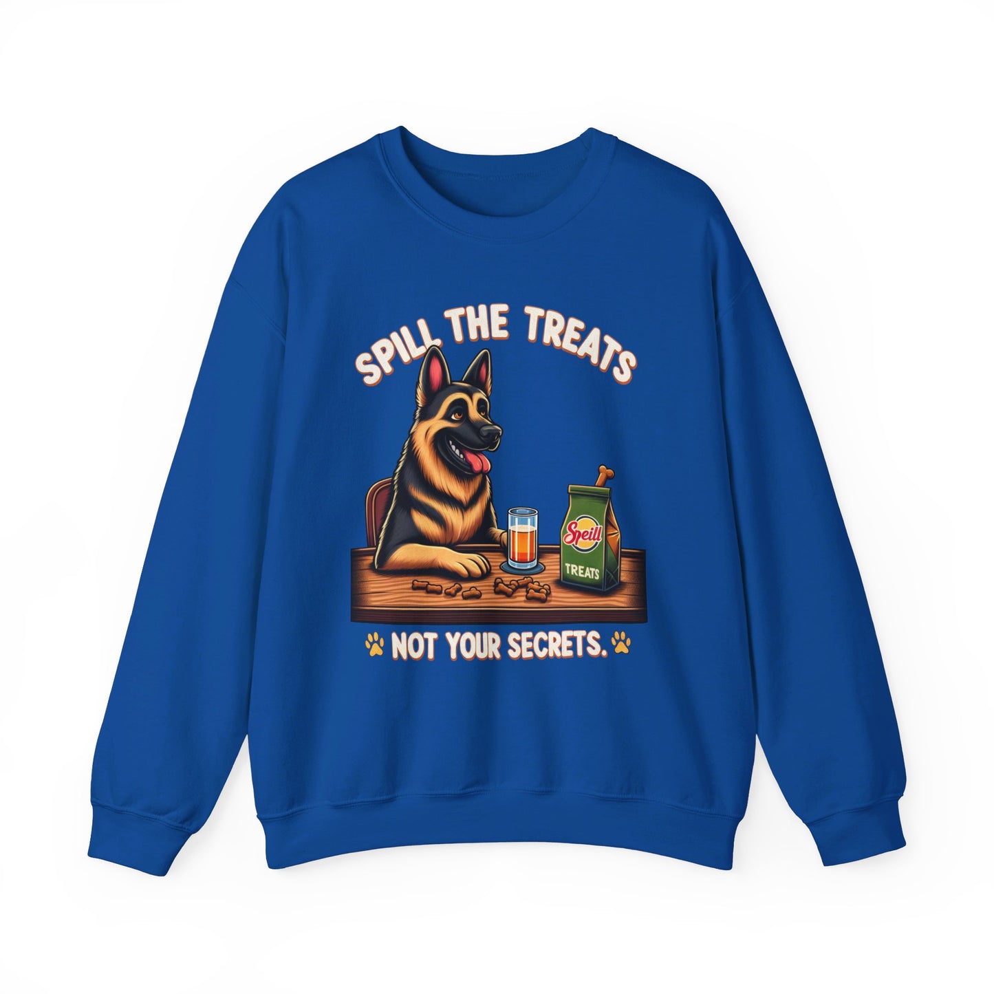 Spill the Treats Sweatshirt (10 colors) (German Shepherd)