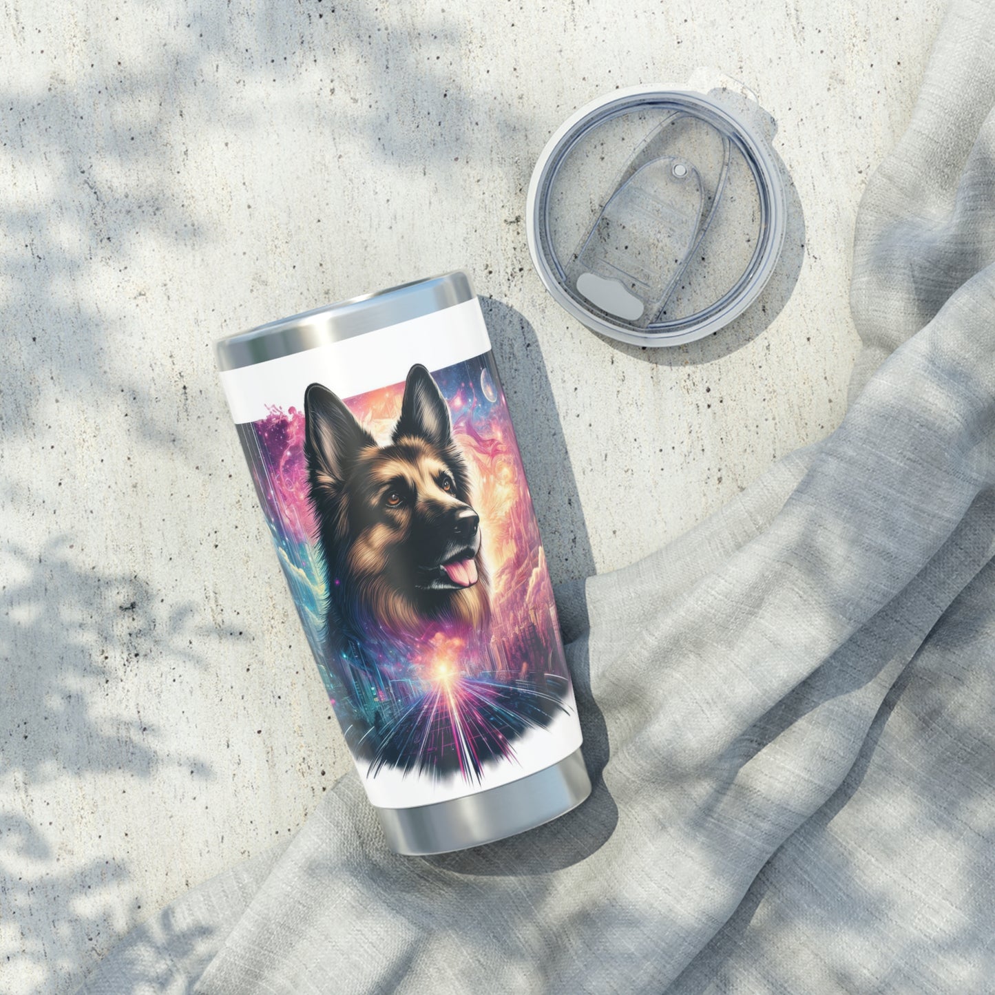 Dreamy fantasy German Shepherd 20oz Tumbler