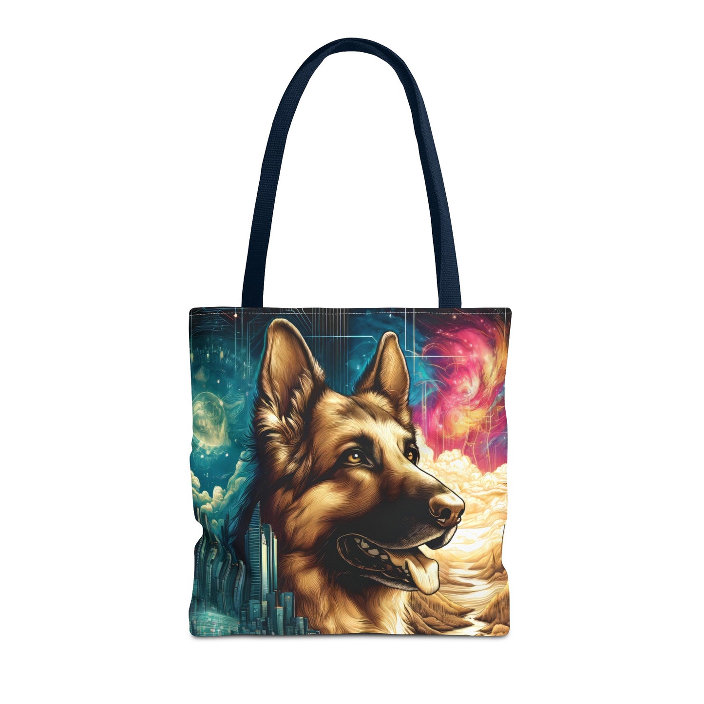 Dreamy fantasy German Shepherd Tote Bag