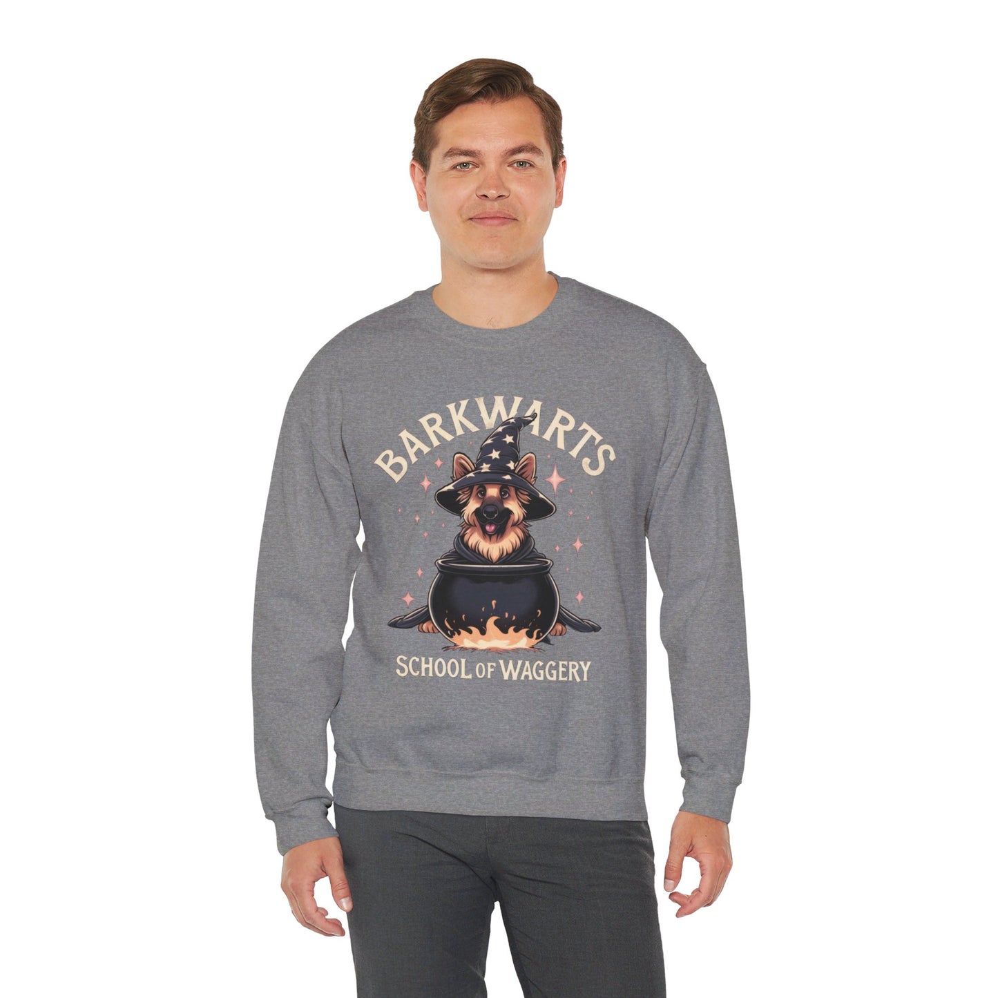 BarkWarts School of Waggery Sweatshirt (10 colors) (German Shepherd)