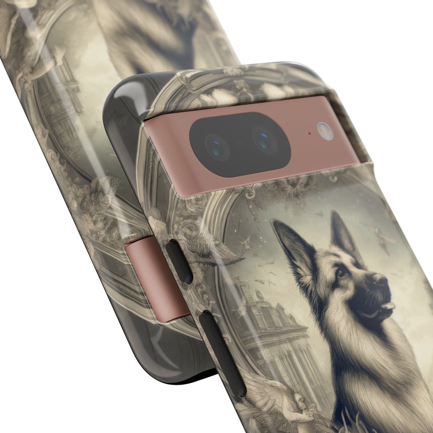 Dreamy fantasy and rococo German Shepherd Phone Case