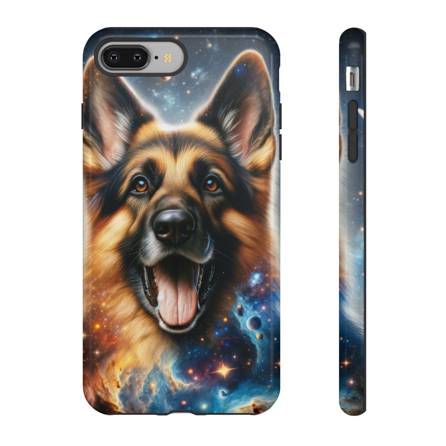 German Shepherd in Space Tough Phone Case