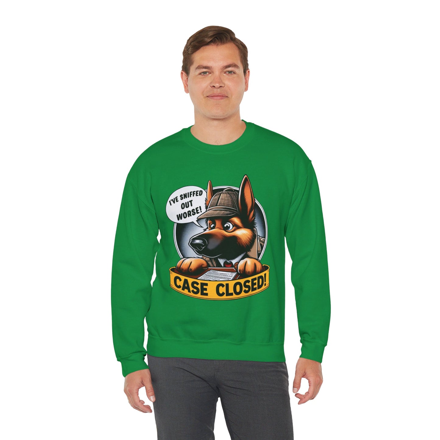 Case Closed Sweatshirt (10 colors) (German Shepherd)