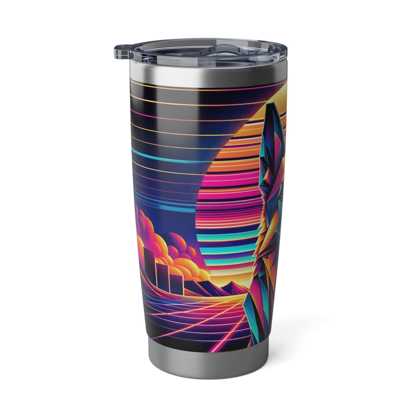 Origami and polyart German Shepherd 20oz Tumbler