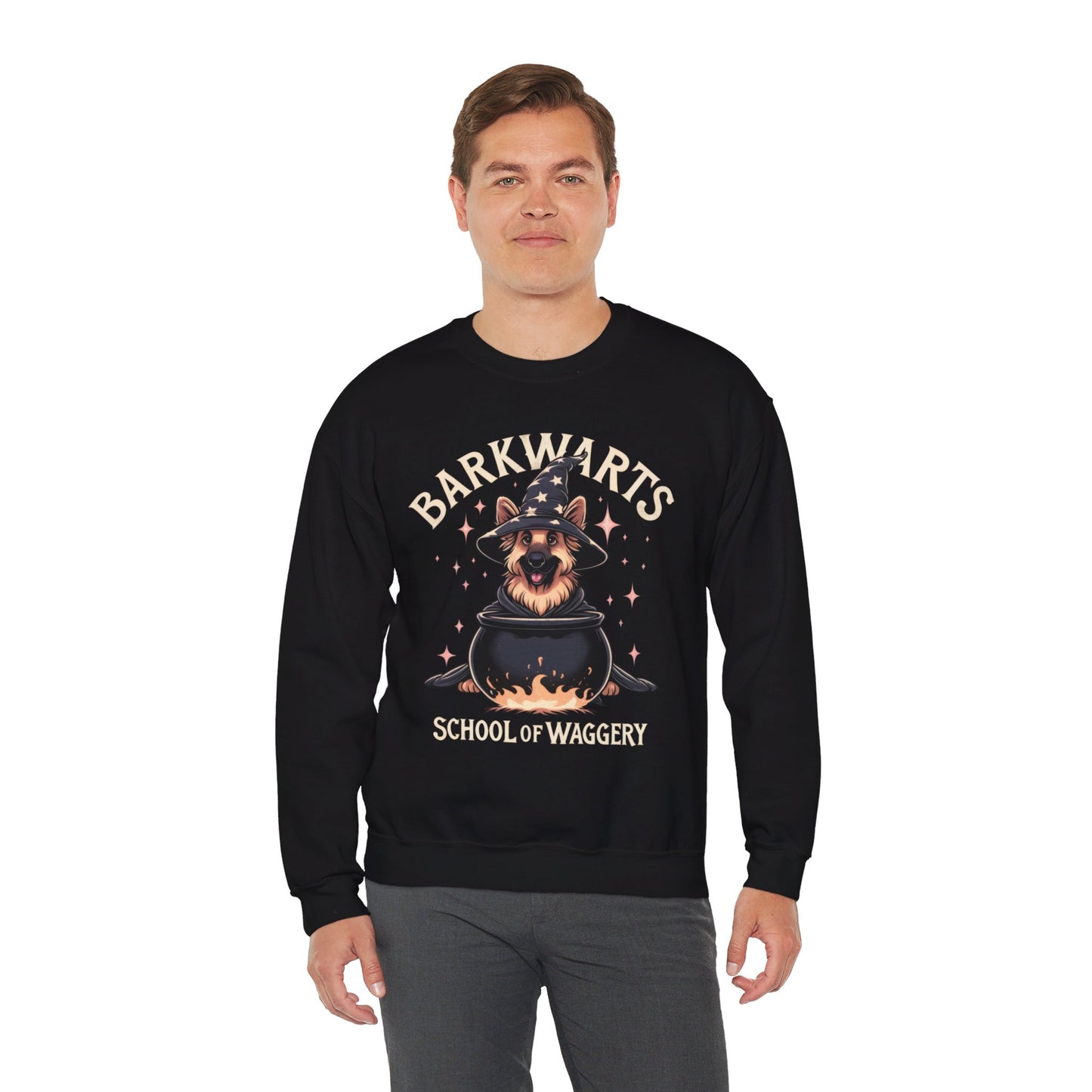 BarkWarts School of Waggery Sweatshirt (10 colors) (German Shepherd)