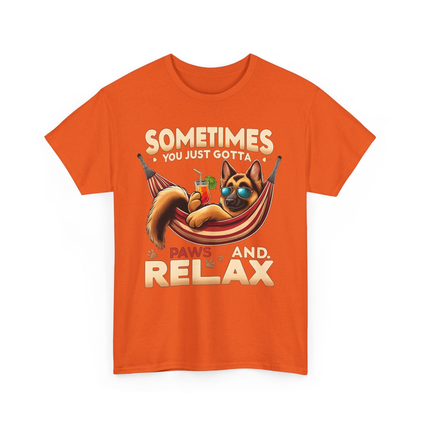 Sometimes You Just Paws and Relax T-Shirt (13 colors) (German Shepherd)