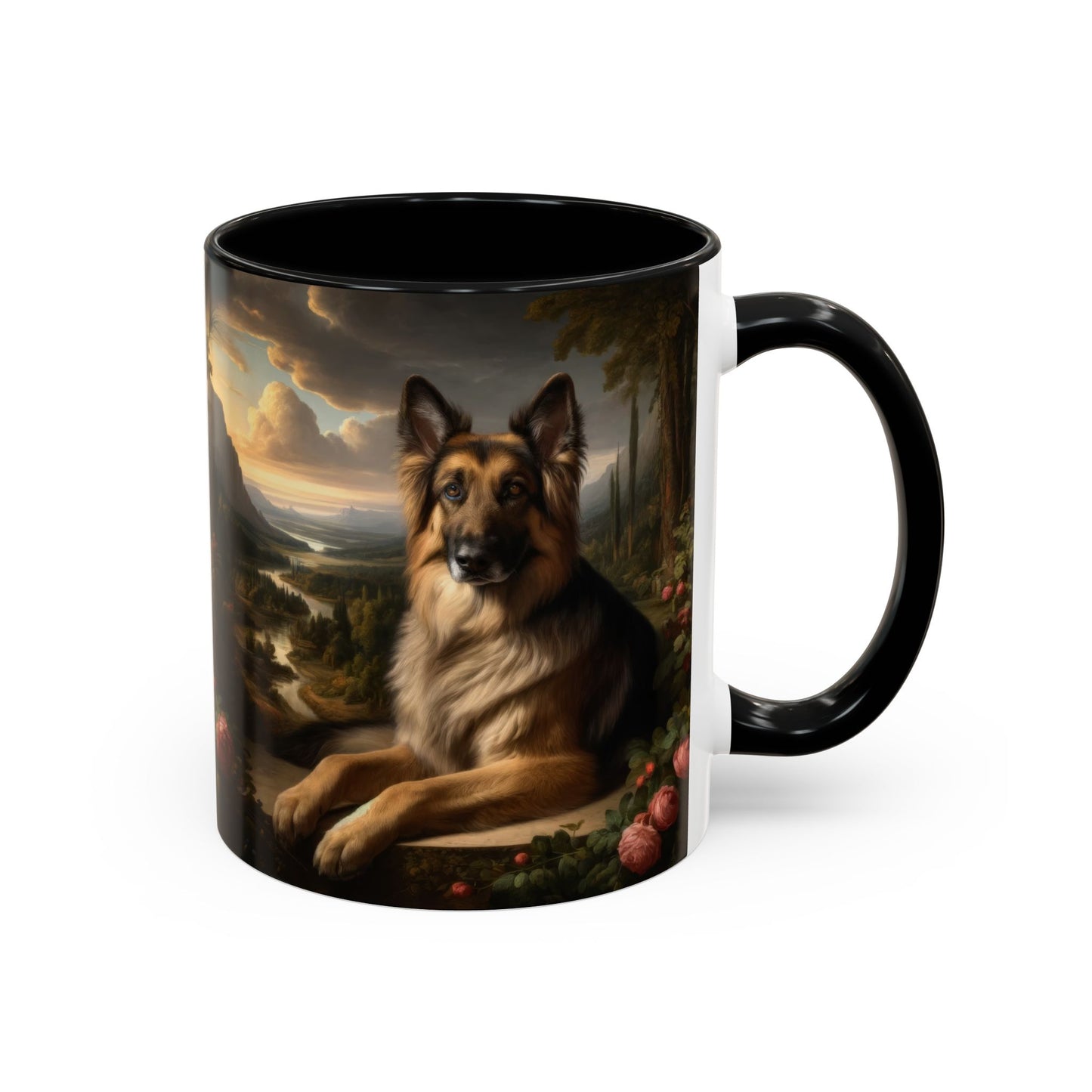 Romanticism inspired German Shepherd Coffee Mug