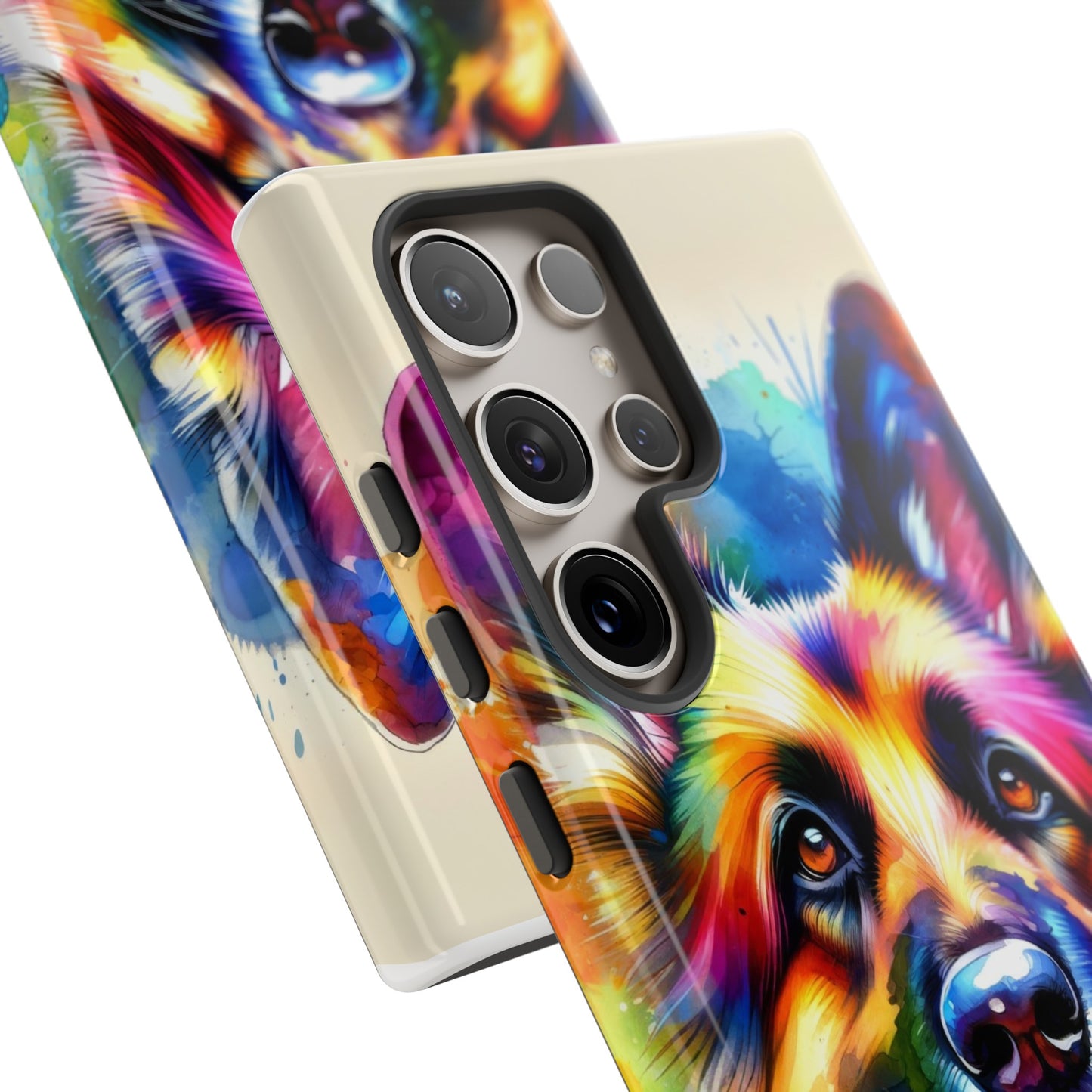 German Shepherd in Watercolor Tough Phone Case