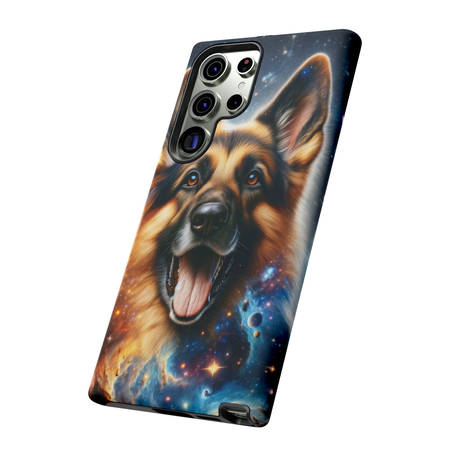 German Shepherd in Space Tough Phone Case