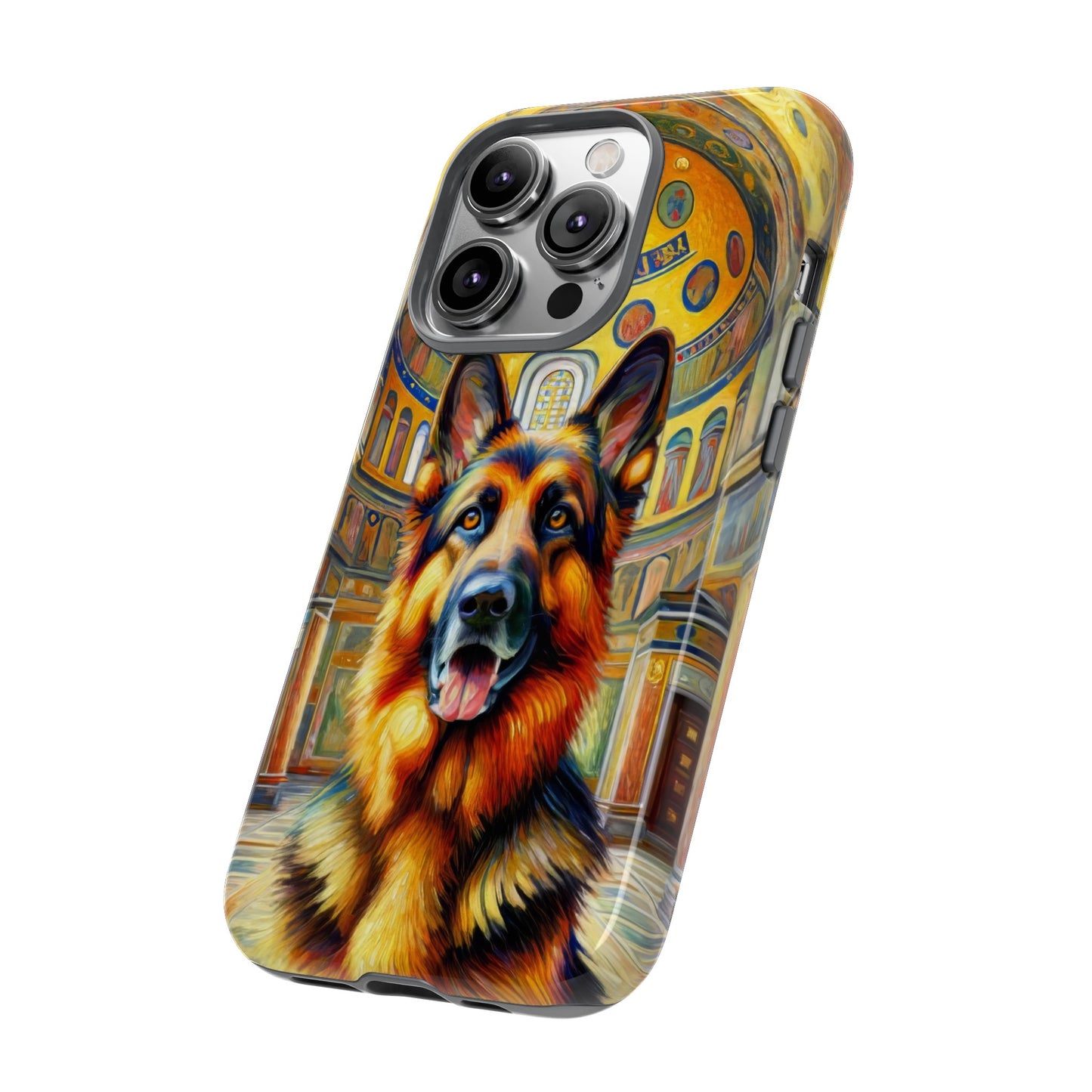 Neo-impressionist German Shepherd Phone Case