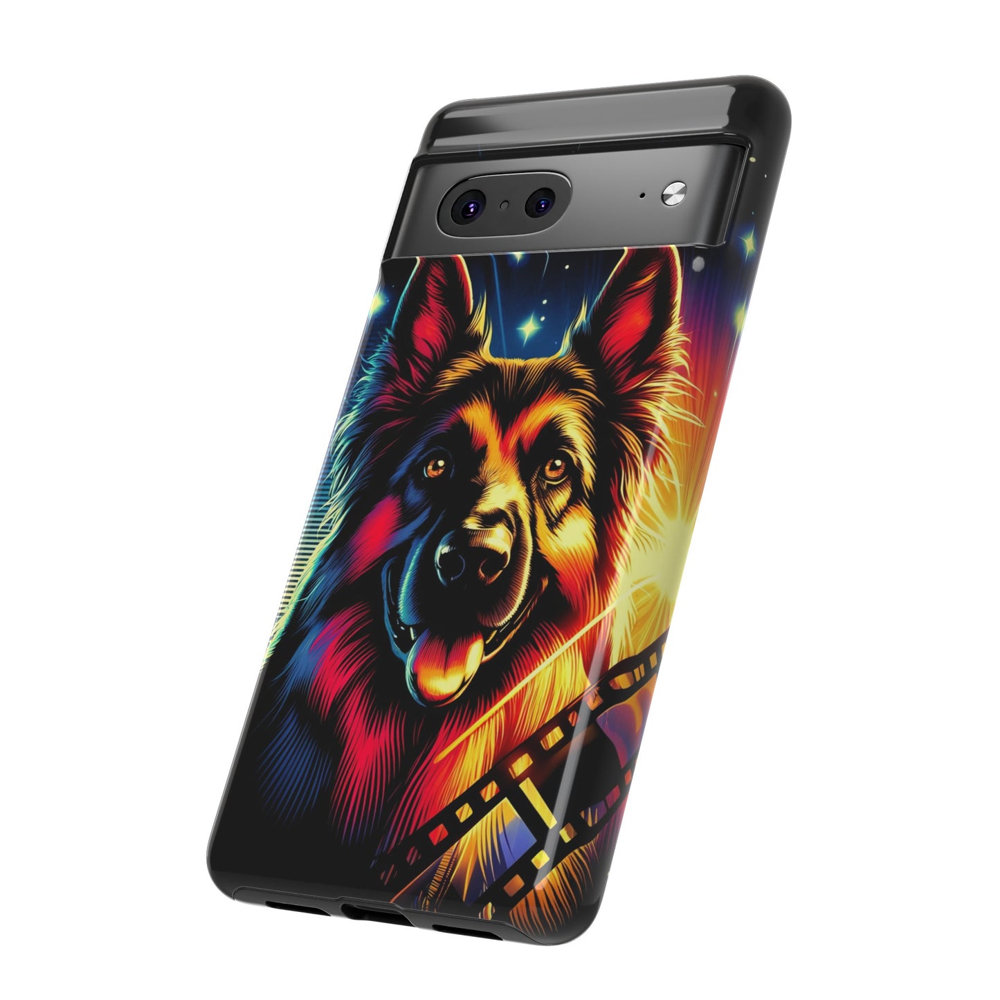 Comic book style German Shepherd Phone Case