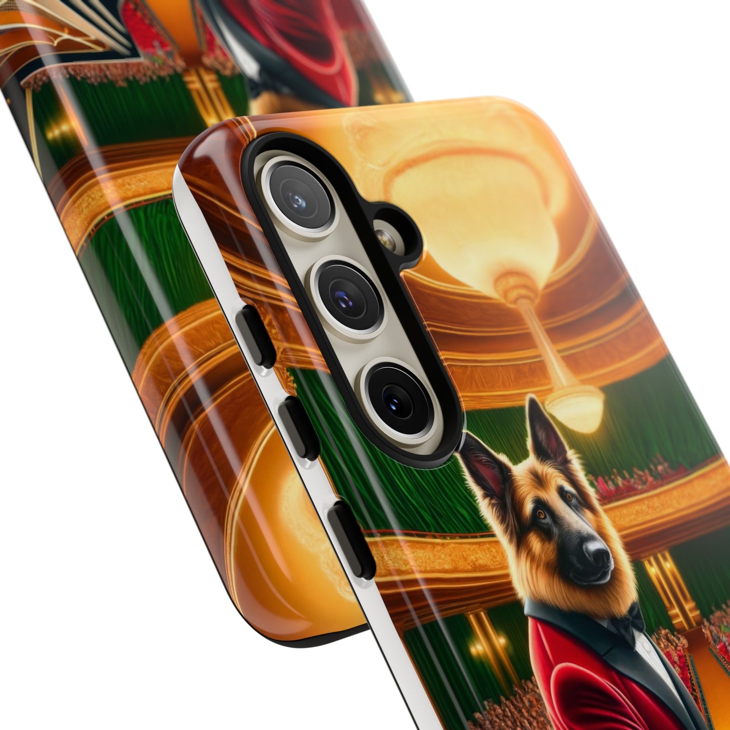 German Shepherd Playing the Piano Phone Case