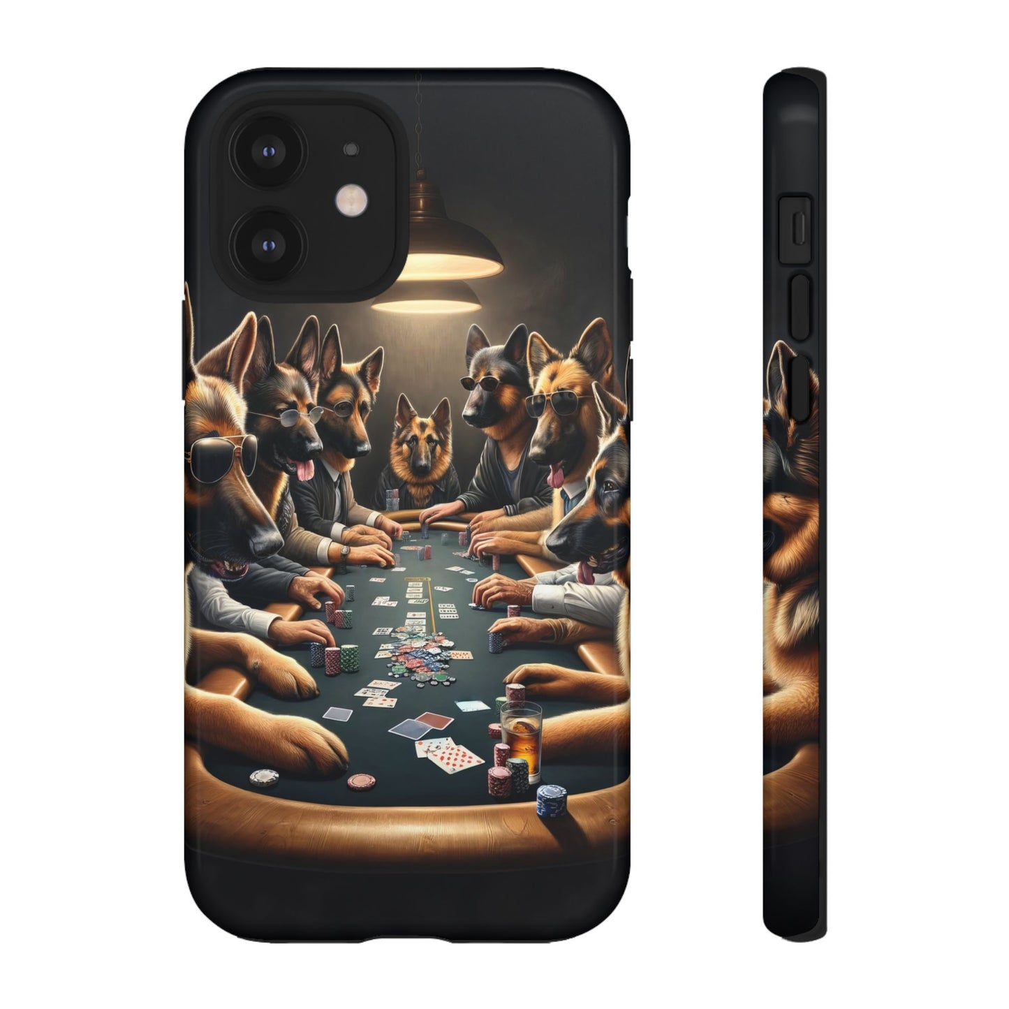 German Shepherds Playing Poker Tough Phone Case