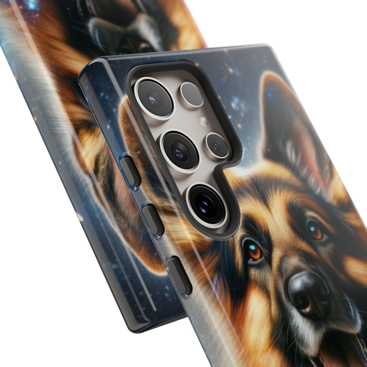 German Shepherd in Space Tough Phone Case