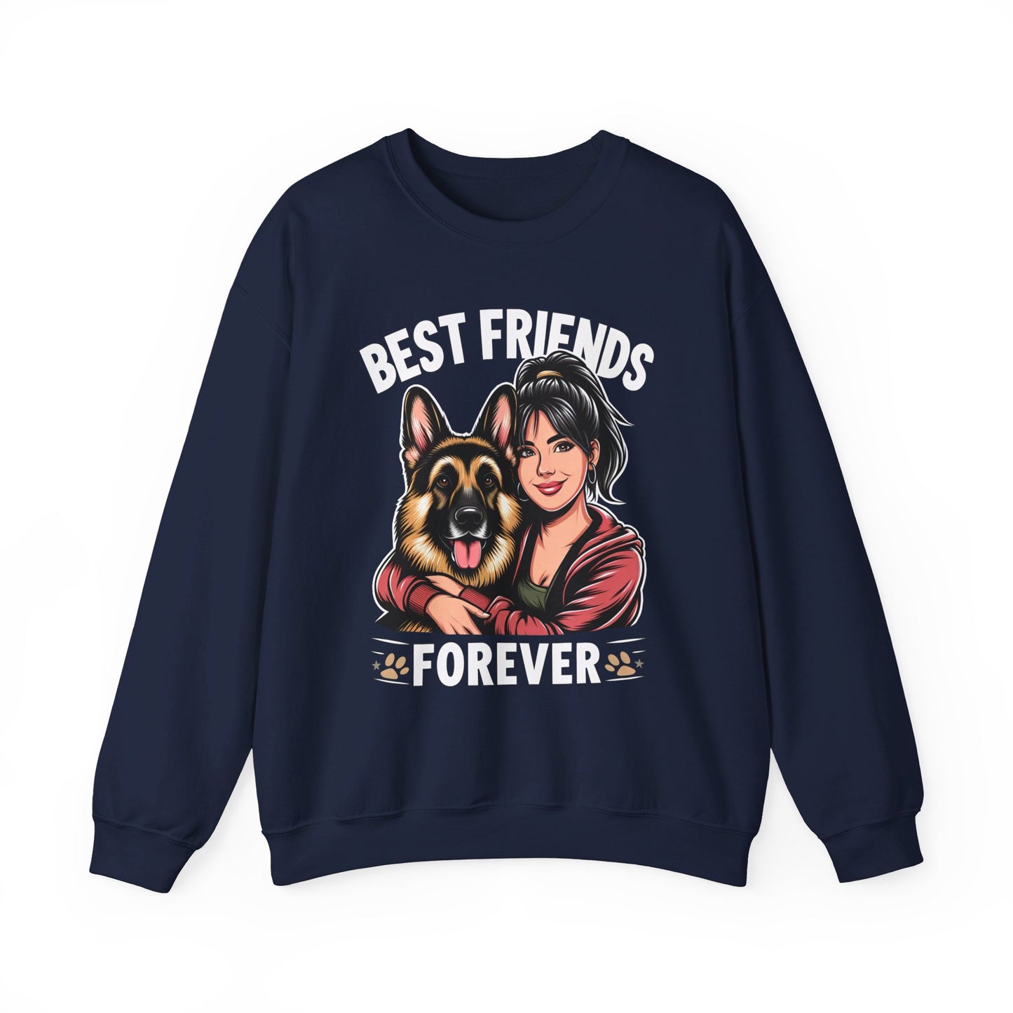 Best Friends Forever Sweatshirt (10 colors) (German Shepherd)