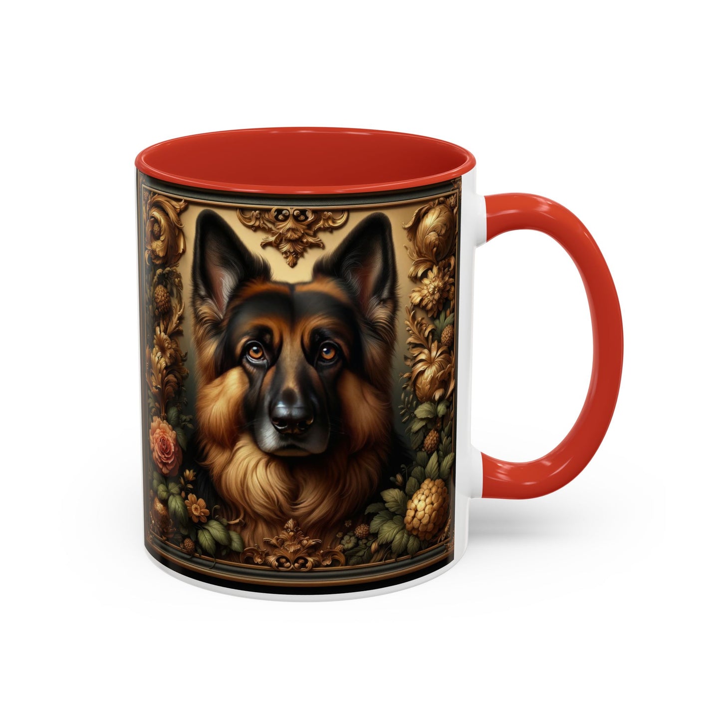 Baroque-inspired German Shepherd Coffee Mug