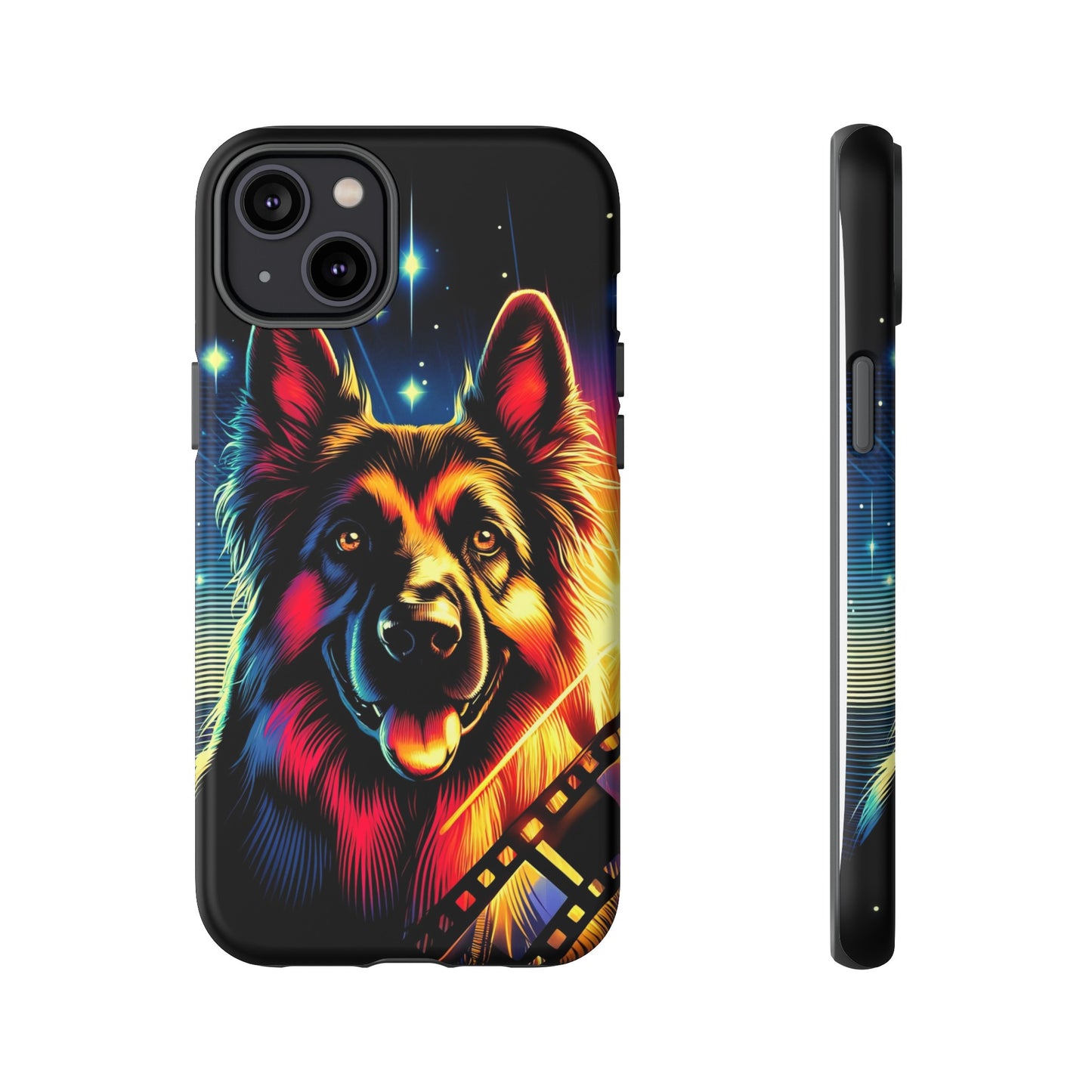 Comic book style German Shepherd Phone Case