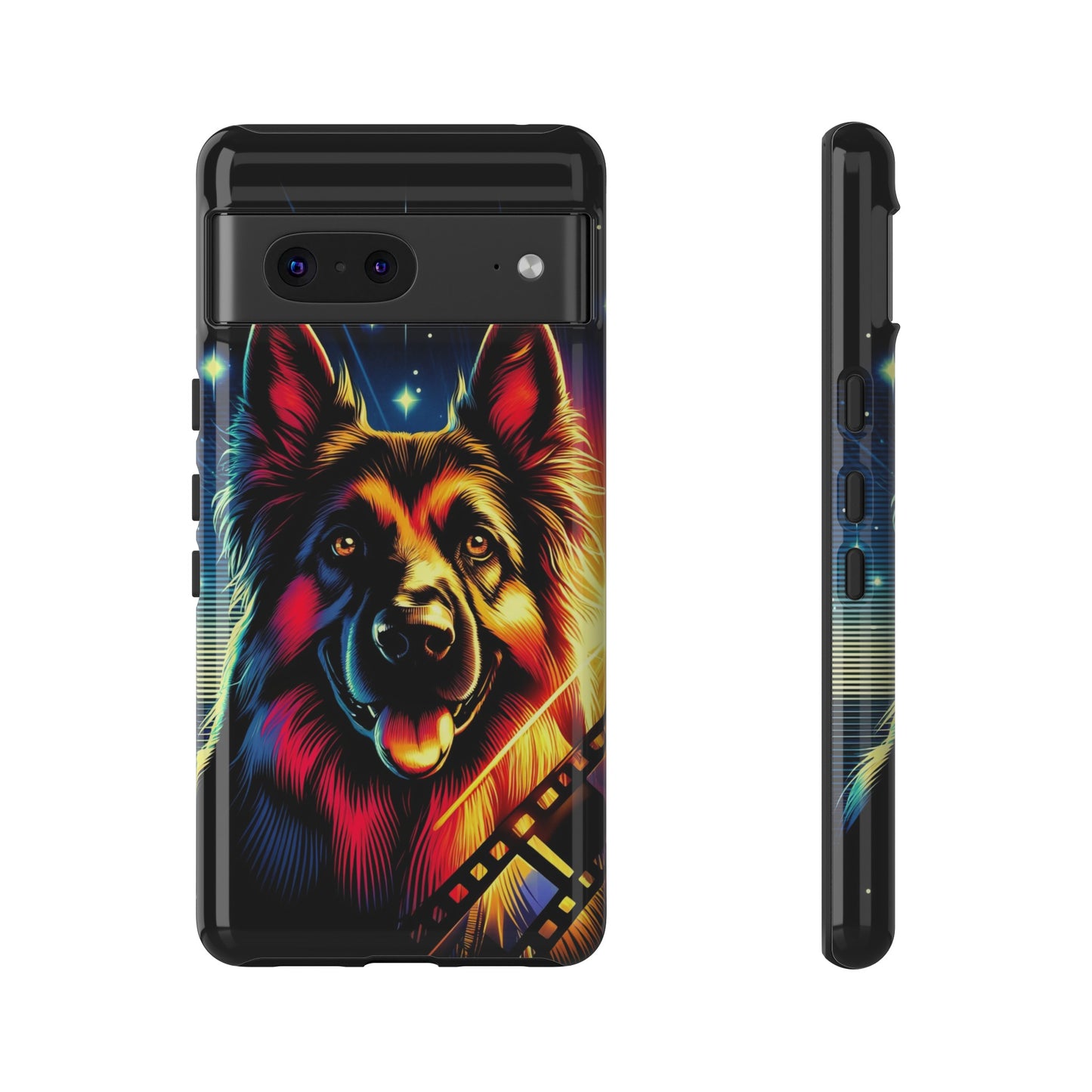 Comic book style German Shepherd Phone Case