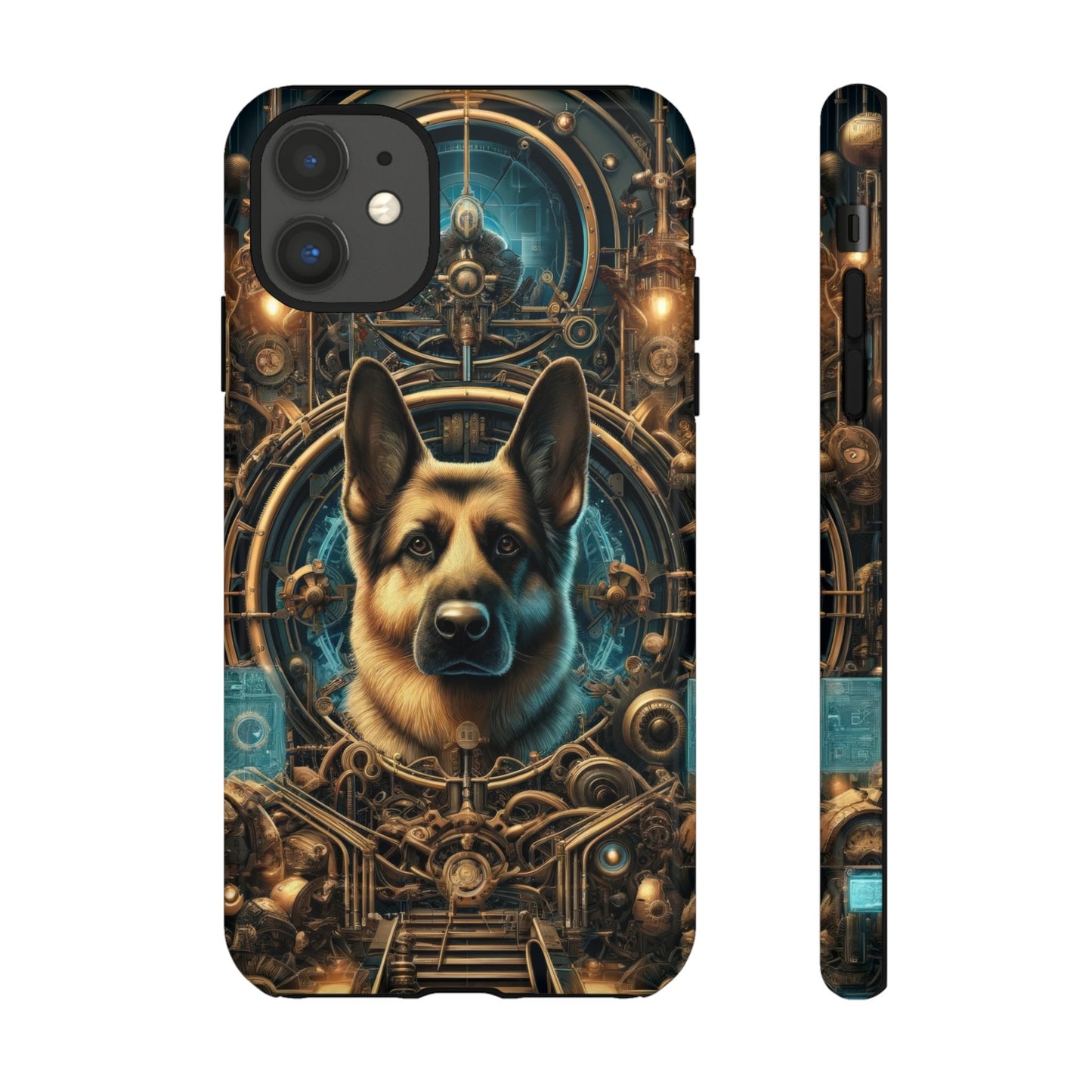 Steampunk Fantasy V2 German Shepherd Phone Case