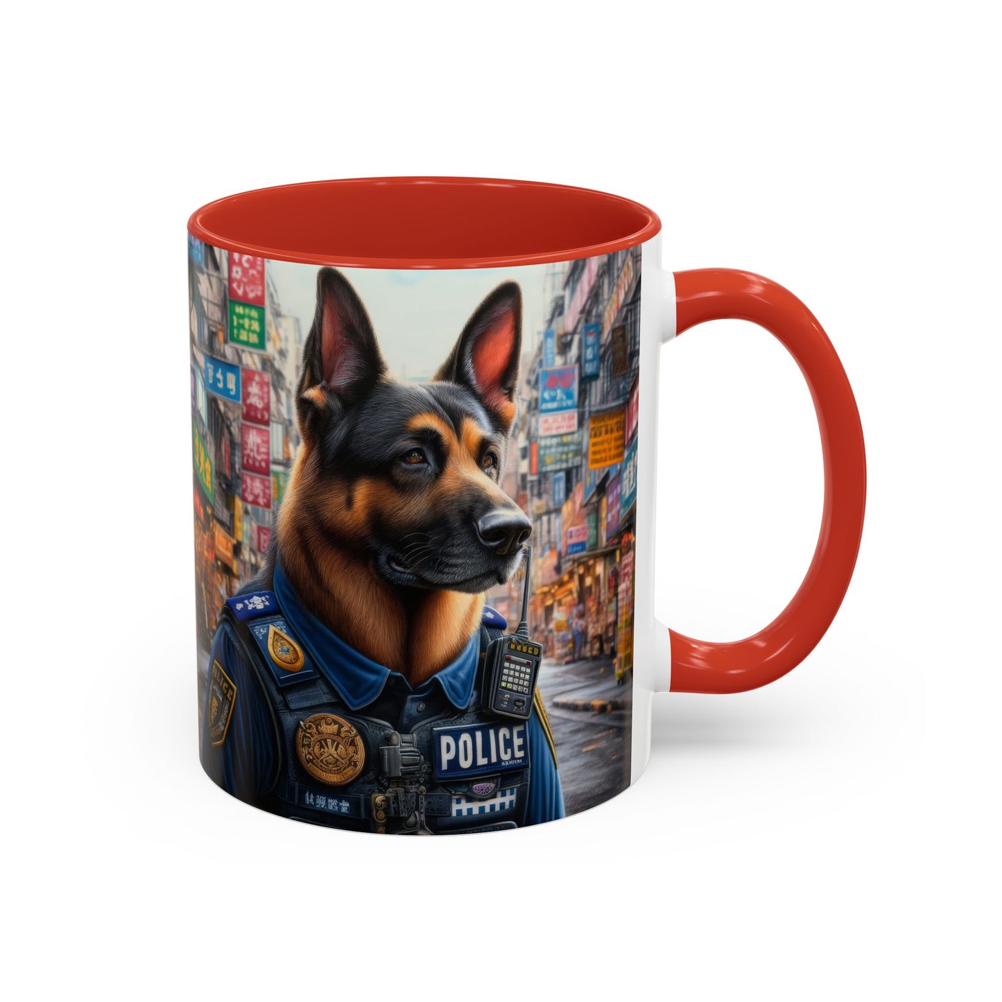 German Shepherd Police Officer Coffee Mug