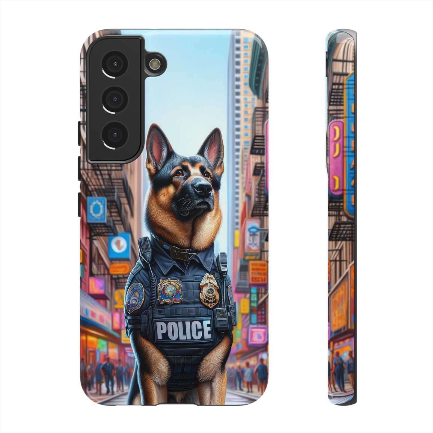 German Shepherd Police Officer Phone Case