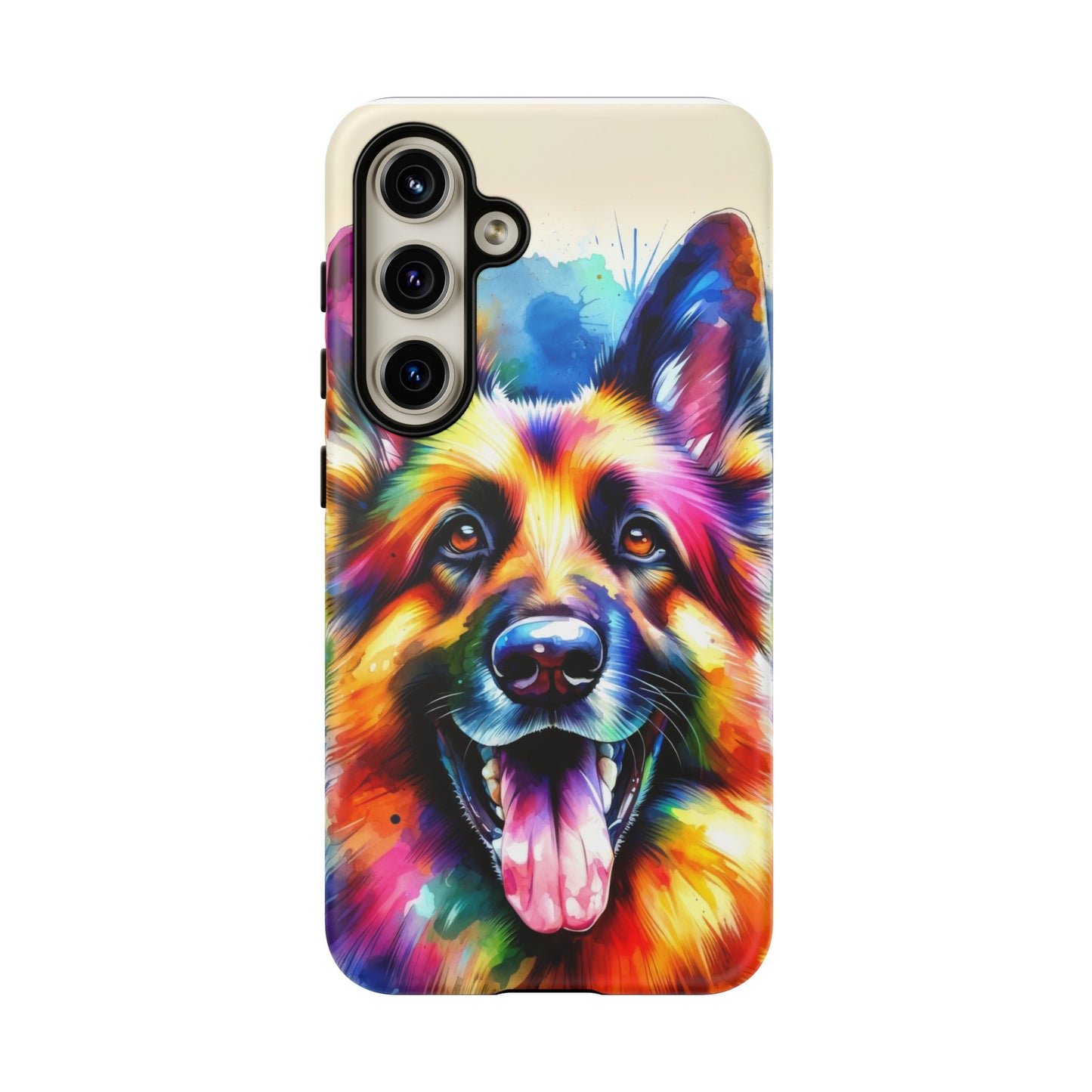 German Shepherd in Watercolor Tough Phone Case