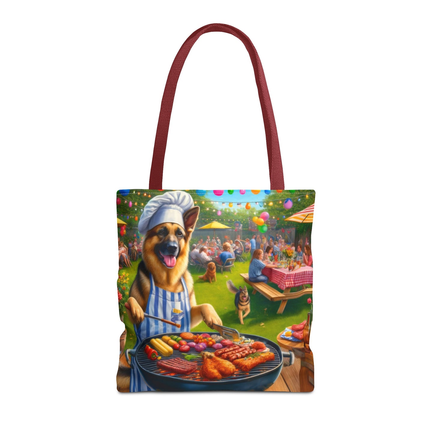 German Shepherd Barbecue Party Tote Bag